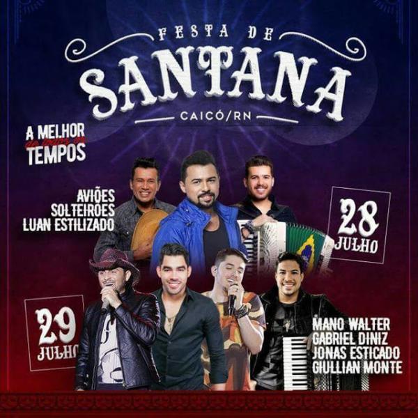 Mano Walter, Gabriel Diniz, Jonas Esticado e Giullian Monte - Festa de Santana