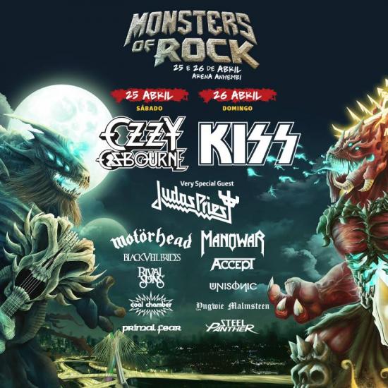 Kiss, Judas Priest, Manowar, Accept e Unisonic - Monster of Rock