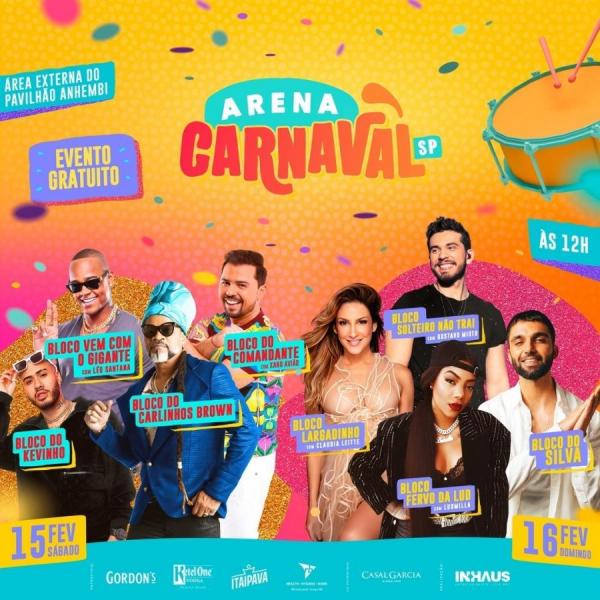 Léo Santana, Kevinho, Carlinhos Brown e Xand Avião - Arena Carnaval SP