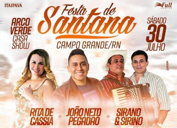 Rita de Cássia, João Netto Pegadão e Sirano e Sirino - Festa de Santana