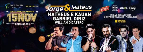 Jorge & Mateus, Matheus & Kauan, Gabriel Diniz e Willian Dicastro
