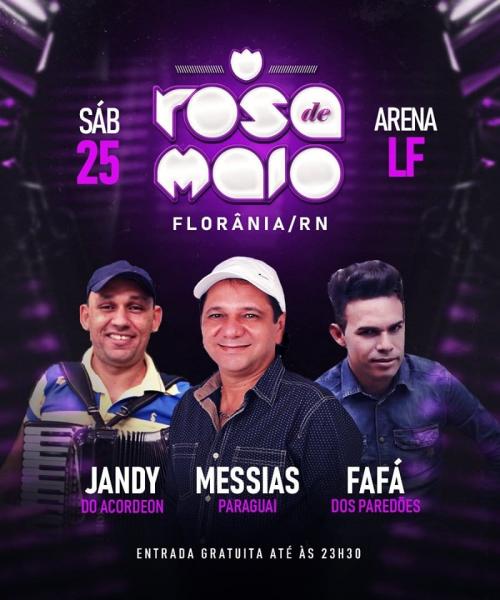 Jandy do Acordeon, Messias Paraguai e Fafá dos Paredões - Rosa de Maio