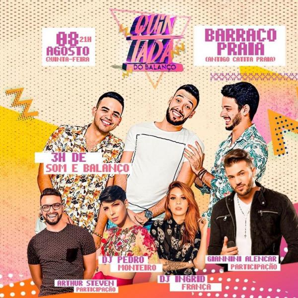 Som e Balanço, Arthur Steven, Dj Pedro Monteiro, Dj Ingrid França e Giannini Alencar