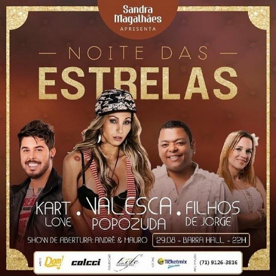 Kart Love, Valesca Popozuda e Filhos de Jorge - Noite das Estrelas