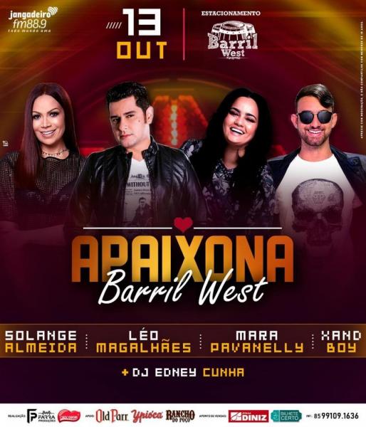 Solange Almeida, Léo Magalhães, Mara Pavanelly e Xand Boy - Apaixona Barril West