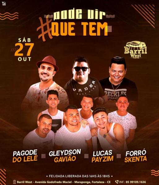 Pagode do Lelé, Gleydson Gavião, Lucas Payzim e Forró Skenta - #podevirquetem