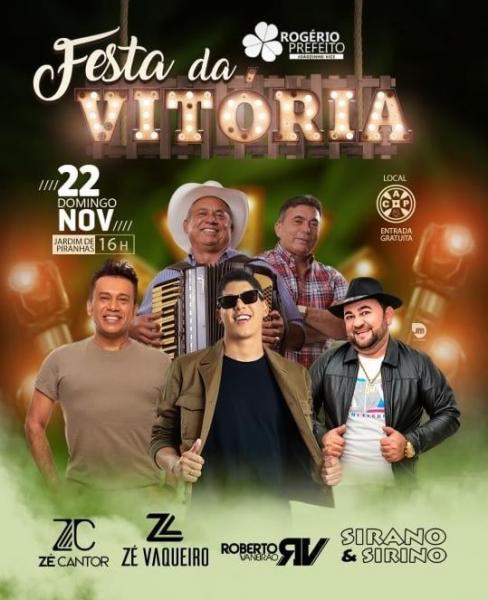 Zé Cantor, Roberto Vaneirão, Sirino e Sirano e Zé Vaqueiro - Festa da Vitória