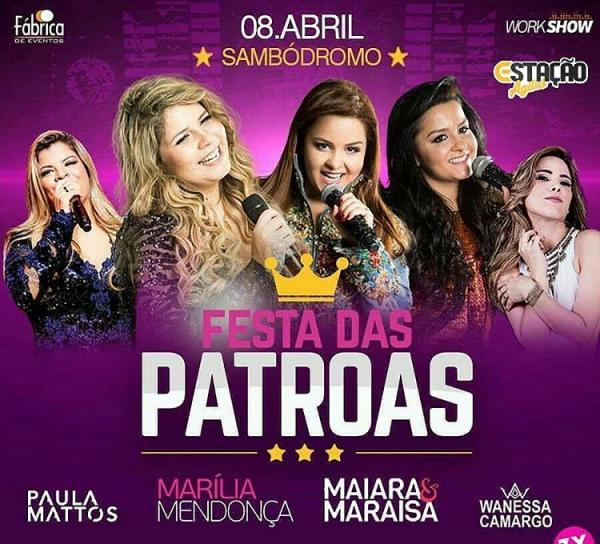 Paula Mattos, Marília Mendonça, Maiara & Maraisa e Wanessa Camargo - Festa das Patroas