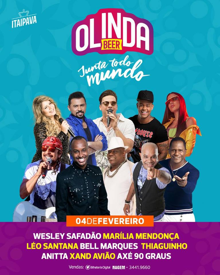 Wesley Safadão, Marília Mendonça, Léo Santana, Bell Marques, Thiaguinho, Anitta, Xand Avião e Axé 90 Graus - Olinda Beer