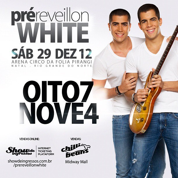 Oito 7 Nove 4, Bob Sinclair e Monobloco - Pré Reveillon White