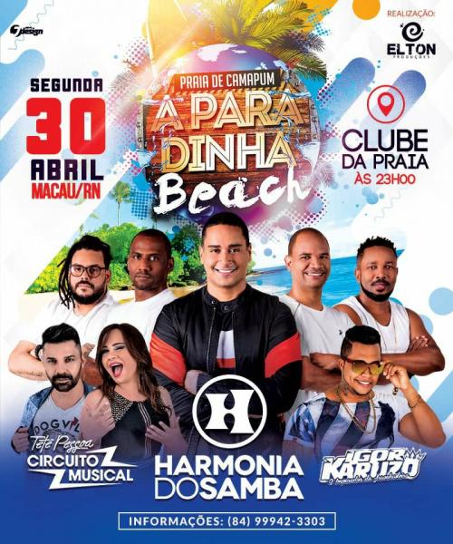 Harmonia do Samba, Tetê Pessoa & Circuito Musical e Igor Karuzo - A Paradinha Beach
