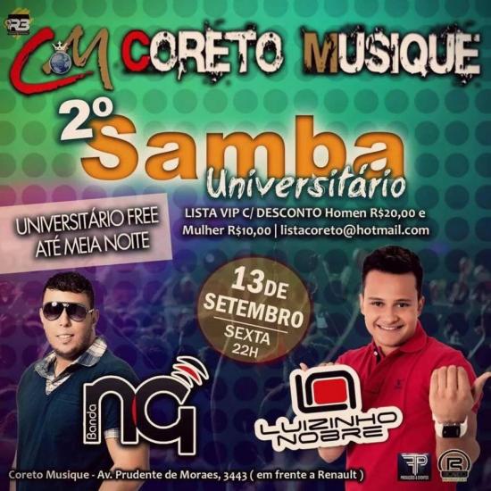 Banda Novo Grito e Luizinho Nobre - 2º Samba Universitário
