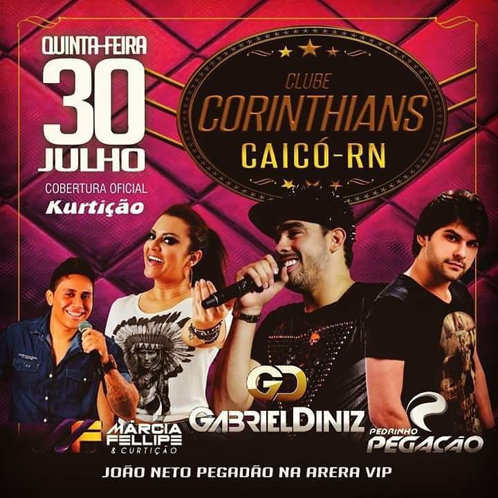 Gabriel Diniz, Márcia Fellip & Curtição e Pedrinho Pegação