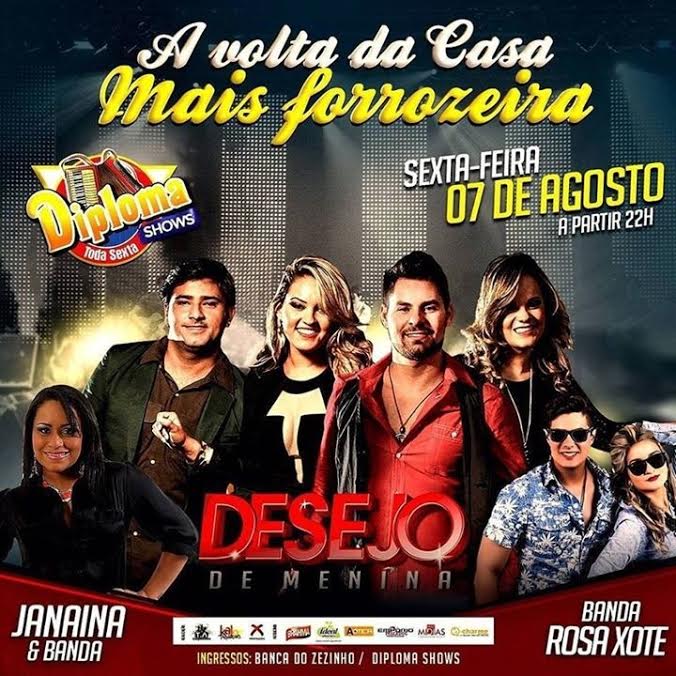 Desejo de Menina, Janaina & Banda e Banda Rosa Xote