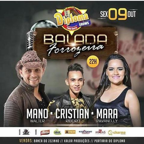 Mara Pavanelly, Mano Walter e Cristian Ribeiro - Balada Forrozeira