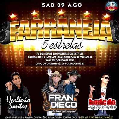 Harlênio Santos, Fran & Diego e Baile dp Sandiego - Farraneja