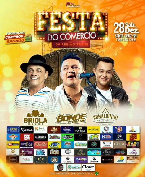 Briola Sales, Bonde do Brasil e Arnaldinho Neto - Festa do Comércio