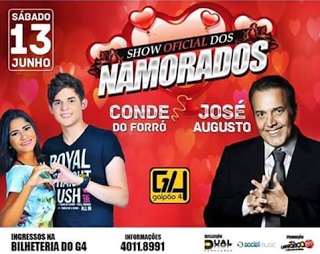 José Augusto e Conde do Forró - Show oficial dos Namorados
