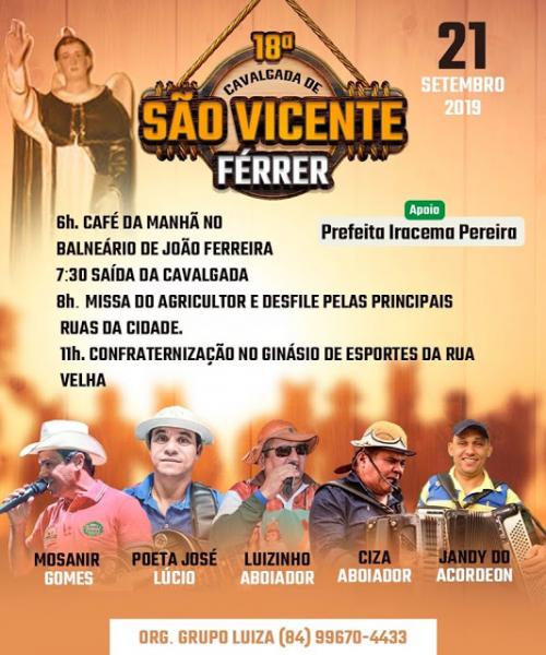 Mosanir Gomes, Poeta José Lúcio, Luizinho Aboiador, Ciza Aboiador e Jandy do Acordeon - 18ª Cavalgada de São Vicente Férrer