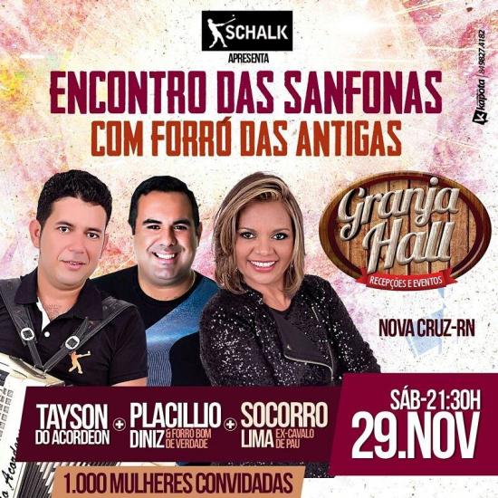 Tayson do Acordeon, Placillio Diniz e Socorro Lima - Encontro das Sanfonas