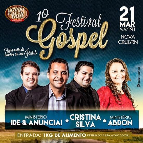 Ministério IDE & Anunciai, Cristina Silva e Ministério Abdon - 1º Festival Gospel