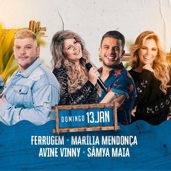 Ferrugem, Marília Mendonça, Avine Vinny e Sâmya Maia