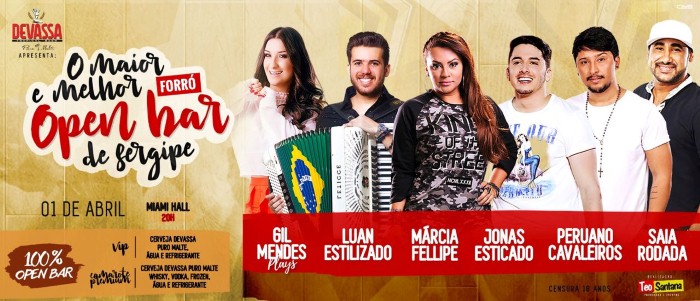 Márcia Fellipe, Jonas Esticado, Luan Estilizado, Gil Mendes, Saia Rodada e Peruano Cavaleiros