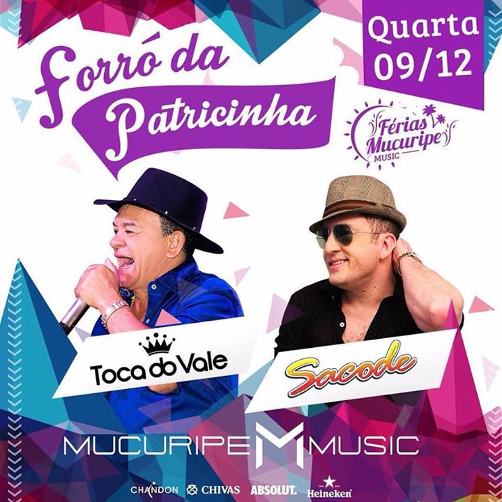 Toca do Vale e Forró Sacode - Forró da Patricinha