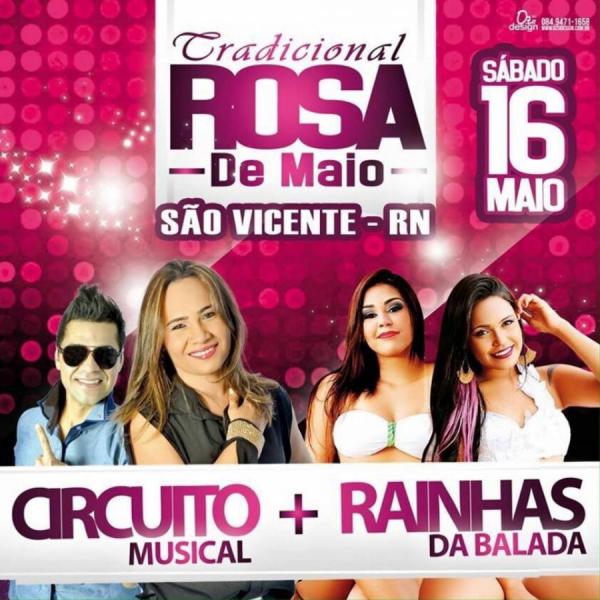 Circuito Musical e Rainhas da Balada - Rosa de Maio