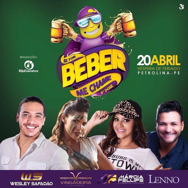 Wesley Safadão, Vingadora, Márcia Fellipe e Lenno - Se for beber me chame 6ª dose