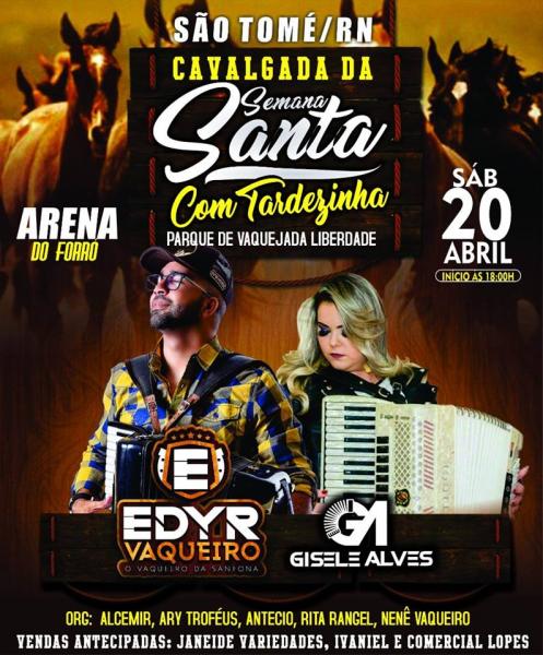 Edyr Vaqueiro e Gisele Alves - Cavalgada da Semana Santa