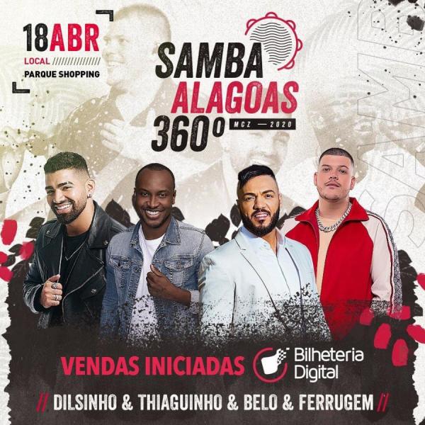 SUSPENSO - Dilsinho, Thiaguinho, Belo e Ferrugem - Samba Alagoas 360º