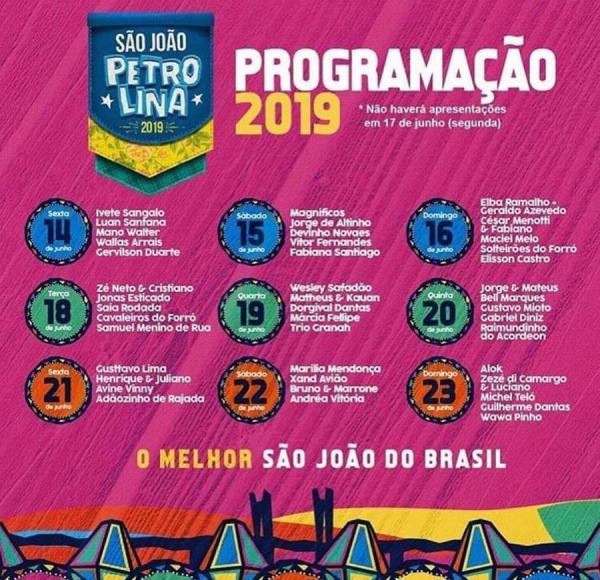 Wesley Safadão, Matheus & Kauan, Dorgival Dantas, Márcia Fellipe e Trio Granah