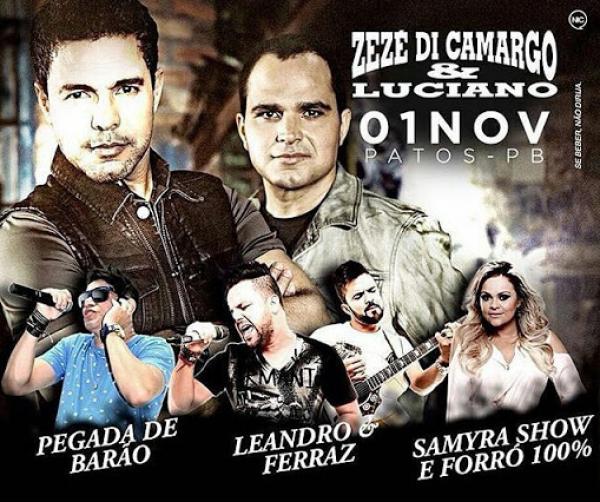 Zezé Di Camargo & Luciano, Pegada de Barão, Samyra Show Forró 100% e Leandro & Ferraz