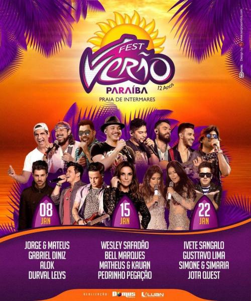 Ivete Sangalo, Gusttavo Lima, Simone & Simaria e Jota Quest - Fest Verão Paraíba