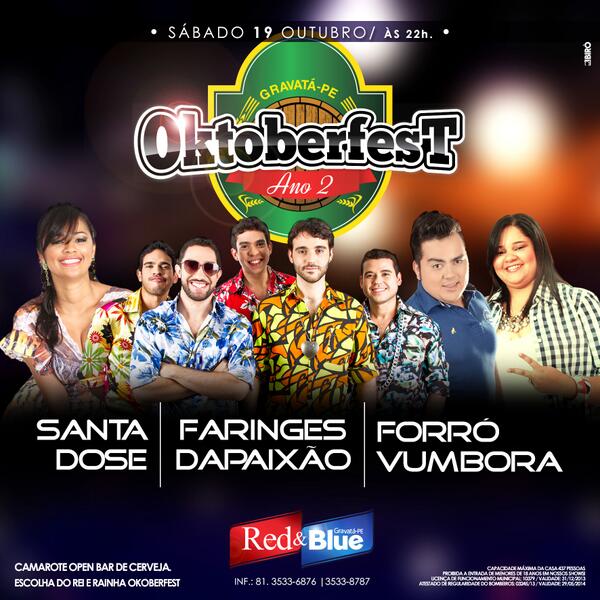 Santa Dose, Faringes da Paixão e Forró Vumbora - Oktoberfest