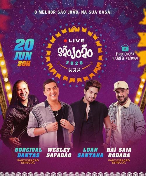 Dorgival Dantas, Raí Saia Rodada, Wesley Safadao e Luan Santana