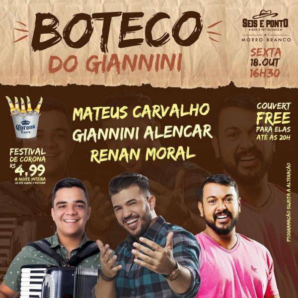 Mateus Carvalho, Giannini Alencar e Renan Moral