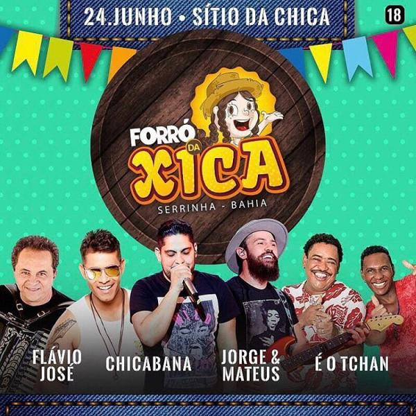 Flávio José, Chicabana, Jorge & Mateus e É o Tchan - Forró da Xica