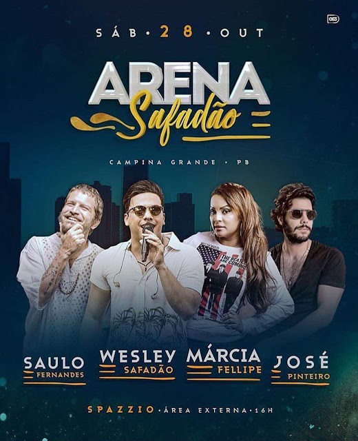 Wesley Safadão, Saulo Fernandes, Márcia Fellip e José Pinteiro - Arena Safadão