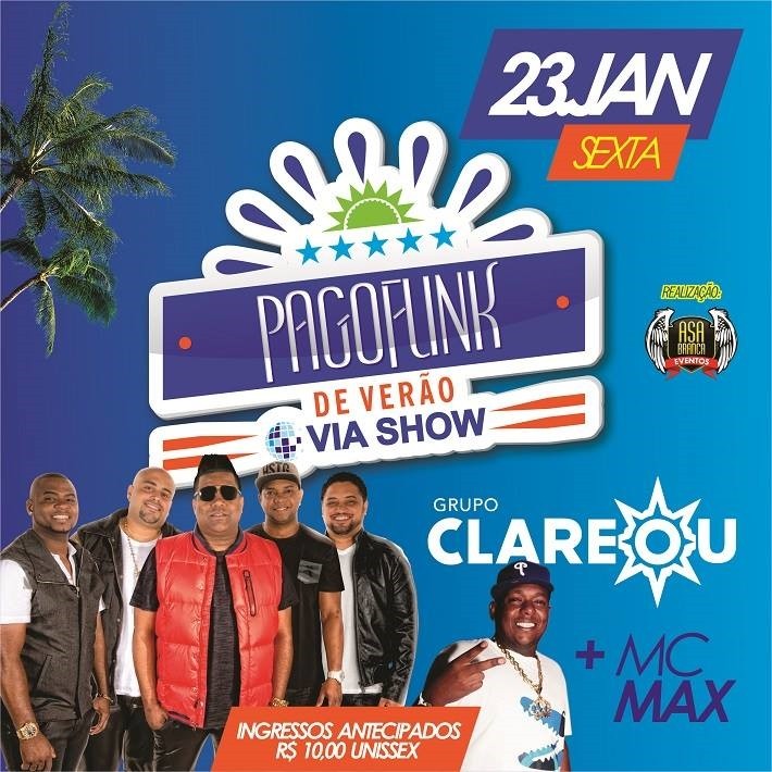 Grupo Clareou e Mc Max - Pagofunk de Verão