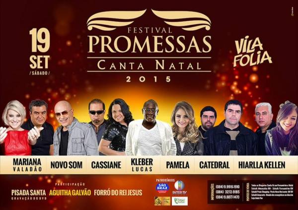 Kleber Lucas, Mariana Valadão, Novo Som, Cassiane, Pamela, Catedral e Hiarlla Kellen - Festival Promessas Canta Natal 2015