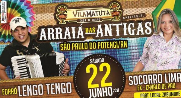 Forró lengo  tengo e Socorro Lima - Arraiá das Antigas