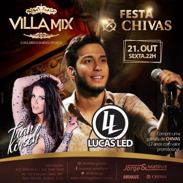 Lucas Led e Fran Kirsch - Festa Chivas