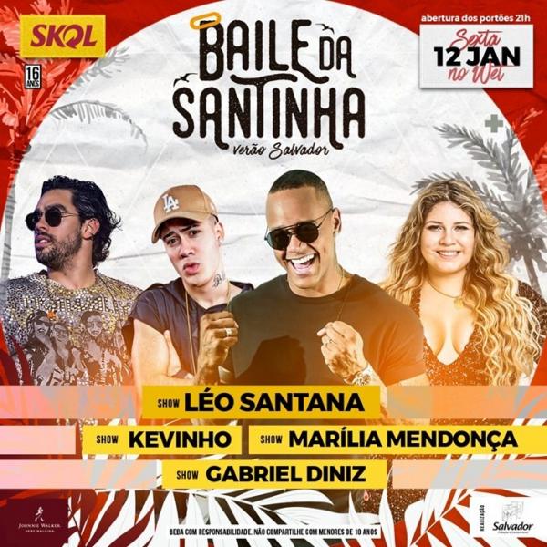 Leo Santana, Marília Mendonça, Kevinho e Gabriel Diniz - Baile da Santinha