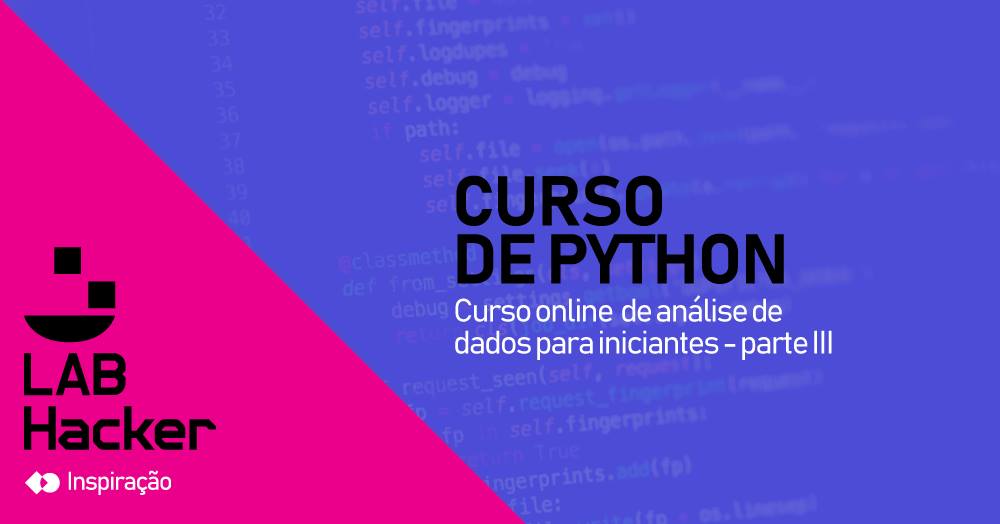 Curso de Análise de Dados com Python do LabHacker