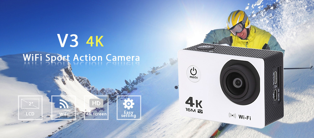 Sport Camera 4k Wifi 16 Megapixels