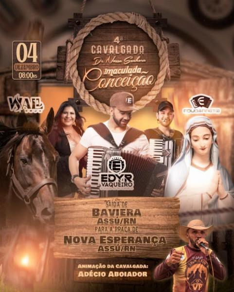 Wal Borja e Edyr Vaqueiro - 4ª Cavalgada de Nossa Senhora Imaculada Conceição