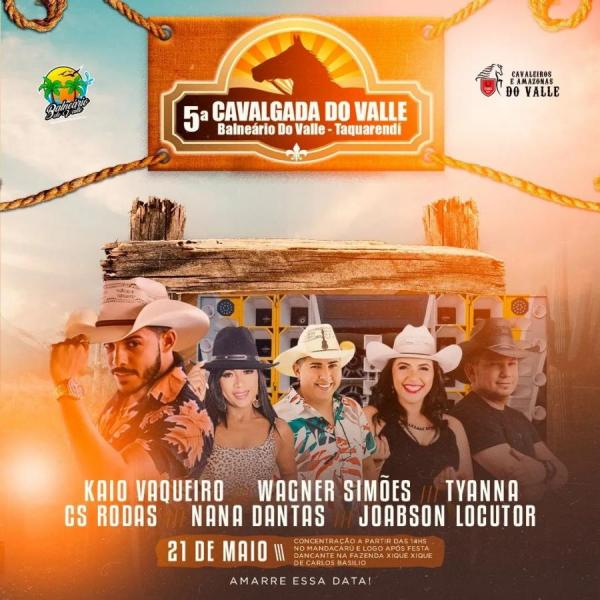 Kaio Vaqueiro, Wagner Simões,Tyanna, CS Rodas, Nana Dantas e Joabson Locutor - 5ª Cavalgada do Valle