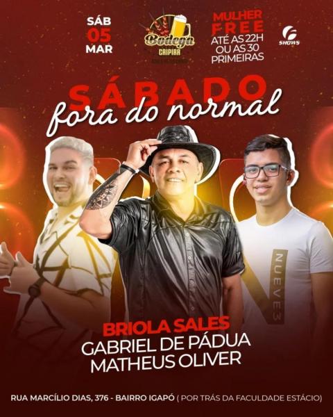 Briola Sales, Gabriel de Pádua e Matheus Oliver - Sábado Fora do Normal